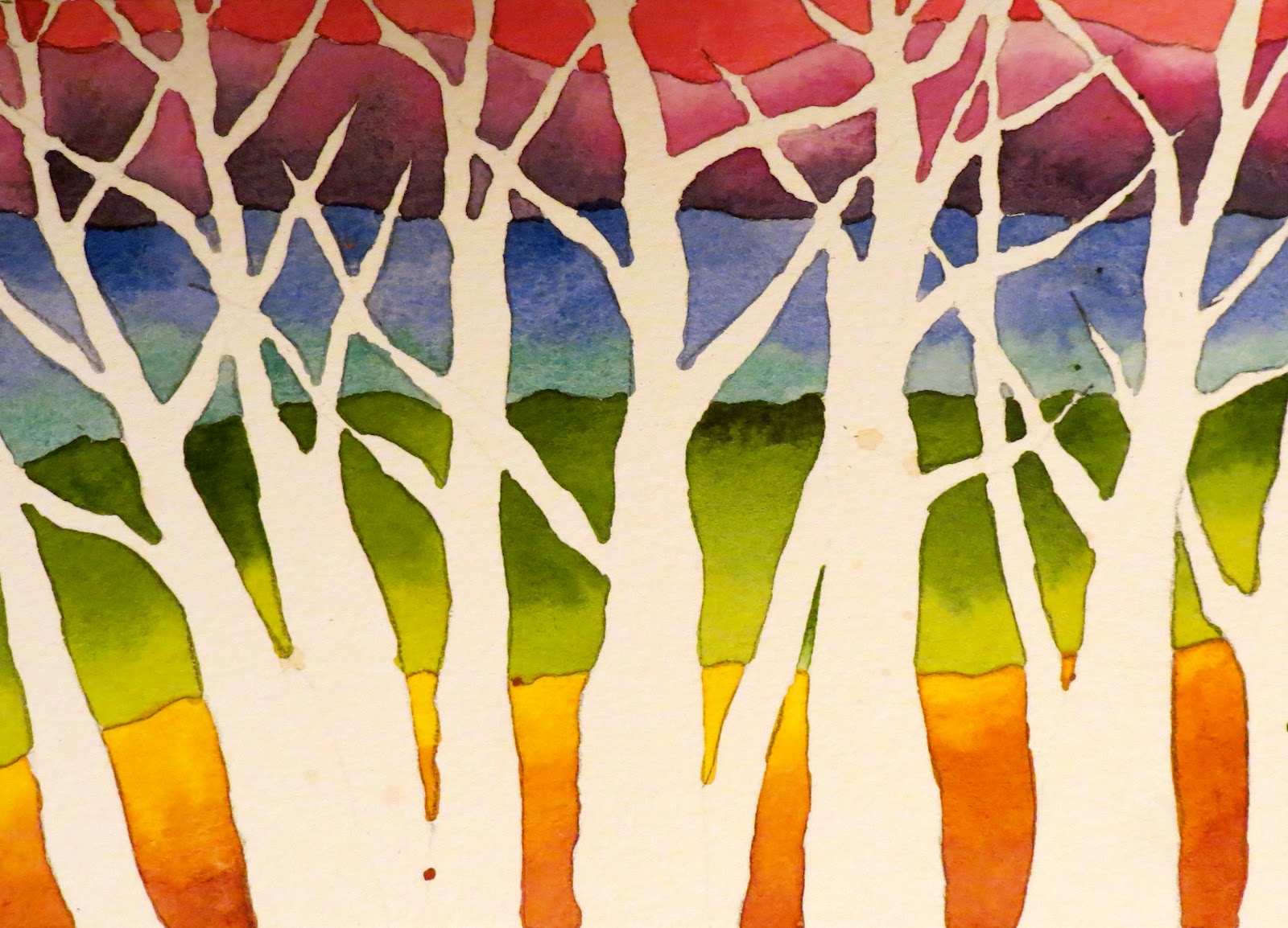1600x1154 The Painted Prism 5 Watercolor Techniques For Trees - Watercolor Trees Techniques