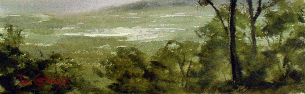 1024x318 Dry Brush Watercolour Techniques Watercolour Painting - Watercolor Trees Techniques