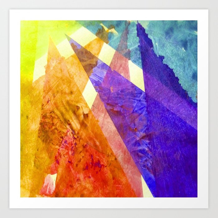 700x700 Neon Watercolor Triangle Painting - Watercolor Triangle
