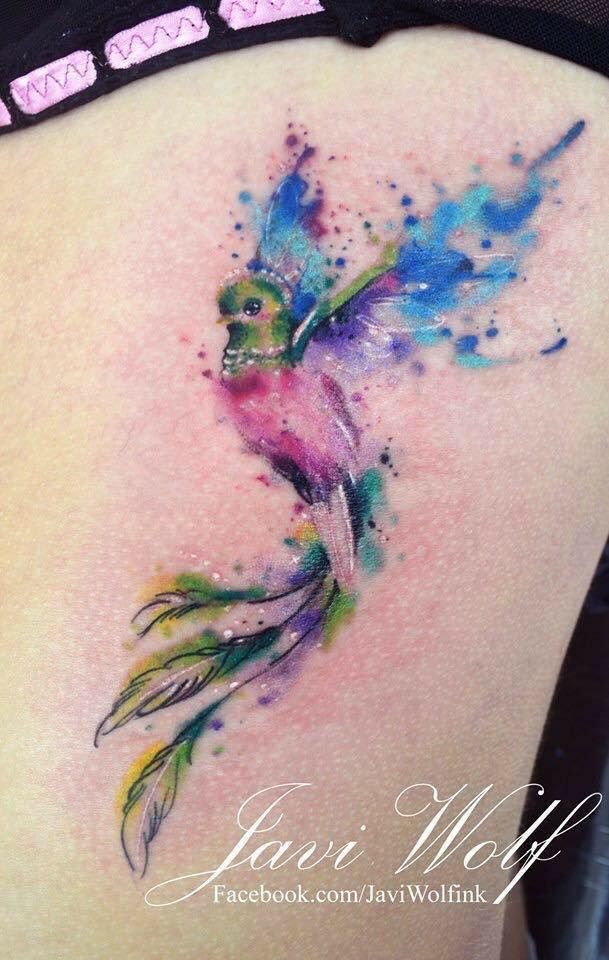 609x960 Download Quetzal Tribal Tattoo - Watercolor Tribal Tattoo