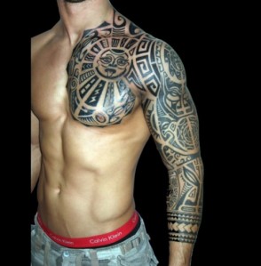 294x299 The Top 5 First Tattoos Tatuaje - Watercolor Tribal Tattoo