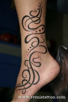 224x336 Tribal Tattoo Designs On Ankle Ideas Lovely Watercolor Turtle - Watercolor Tribal Tattoo