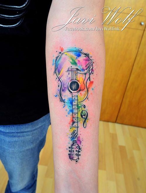500x664 Wear A Piece Of Living Art With A Javi Wolf Tattoo Tattoo - Watercolor Tribal Tattoo