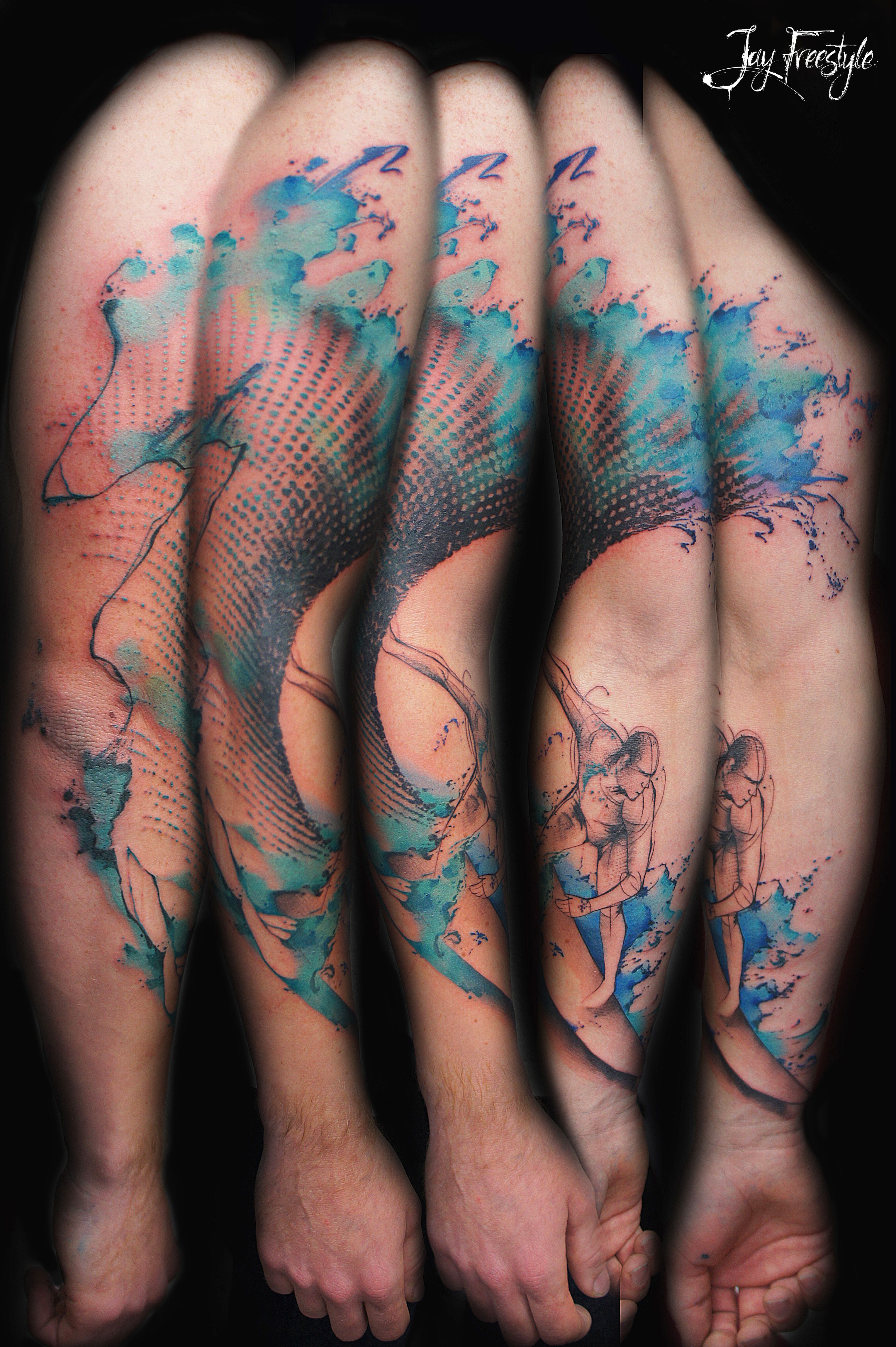 3056x4592 Watercolor Tribal Tattoo - Watercolor Tribal Tattoo