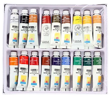 438x391 Camel Water Color Tubes 18 Shades Online In India, Buy - Watercolor Tubes