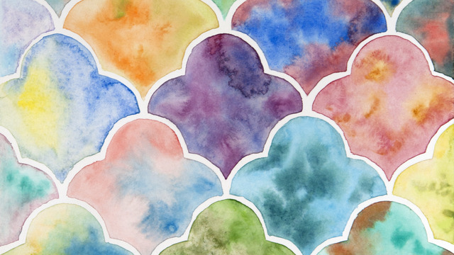 640x360 Watercolor Geometric Tumblr - Watercolor Tumblr