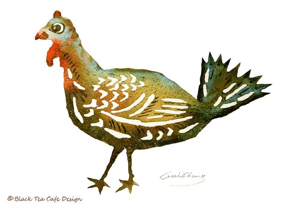 570x418 Watercolor Painting Turkey Painting Watercolor Turkey 5 Etsy - Watercolor Turkey