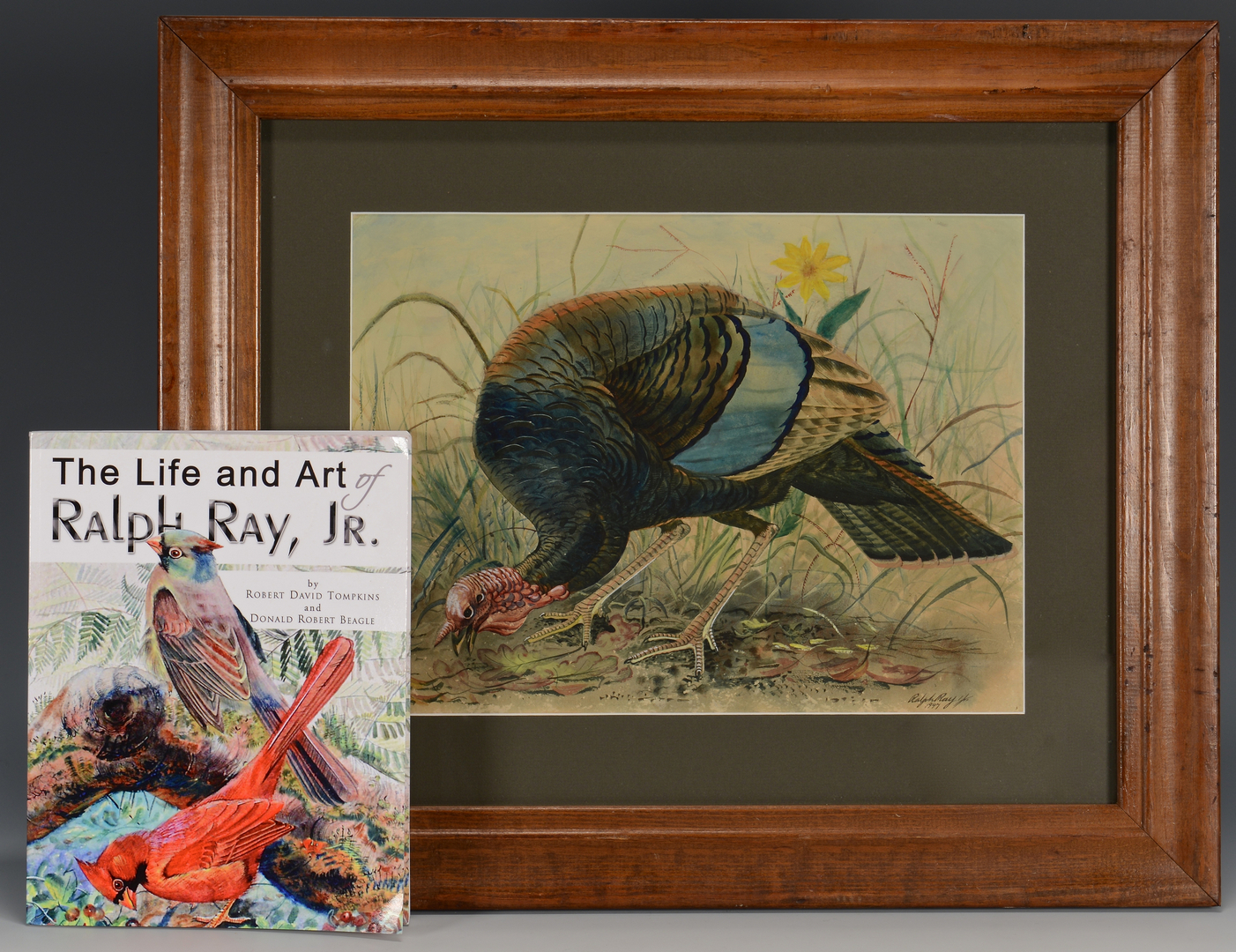 1402x1080 Lot 254 Ralph Ray Watercolor Of Turkey - Watercolor Turkey