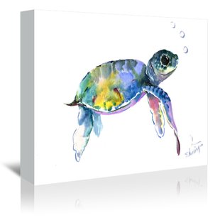 310x310 Canvas Watercolor Sea Turtle Wayfair - Watercolor Turtle