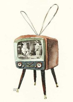 236x327 86 Best Tv Illustrations Images In 2018 Drawings - Watercolor Tv