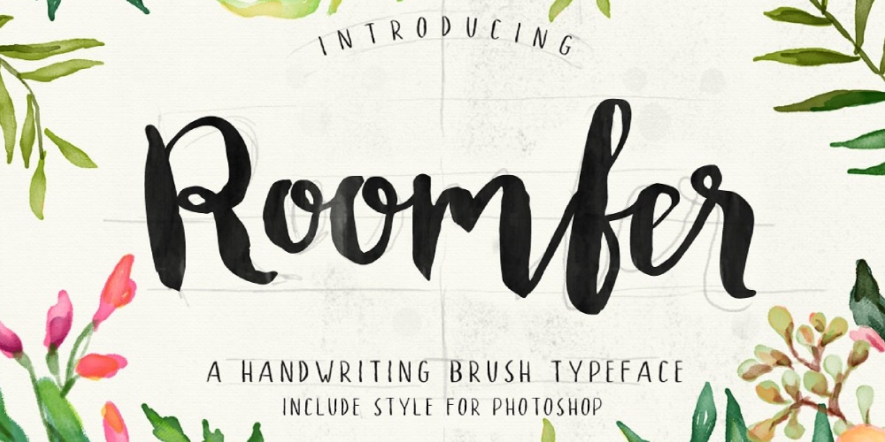 1000x500 50 + Free Brush Fonts For Designers Css Author - Watercolor Typeface