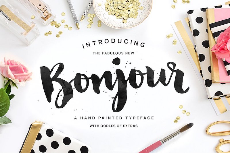 800x533 22 Beautiful Brush Fonts For Artistic Designs - Watercolor Typeface