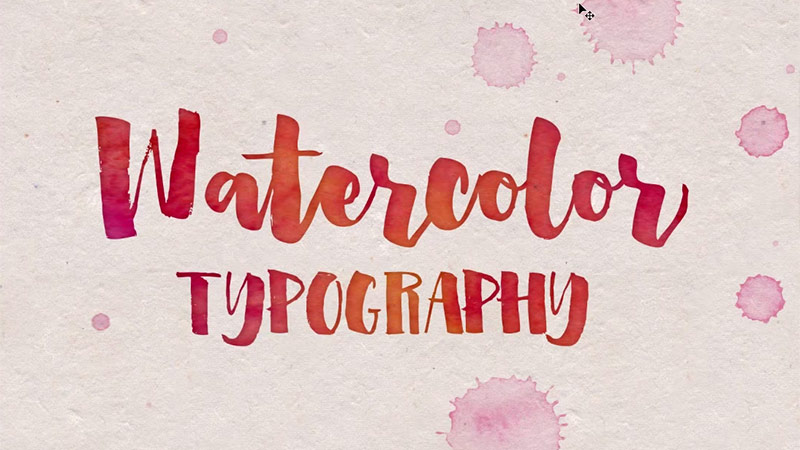 800x450 Typographic Tutorials, Resources And Freebies Freebies - Watercolor Typeface