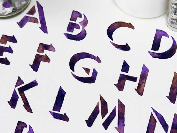 600x450 Foggy Fonts Sasha Prood Watercolor Typography - Watercolor Typography