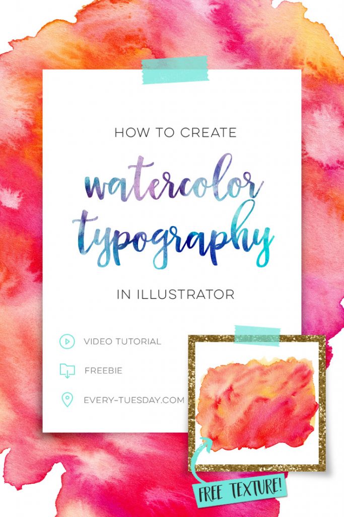683x1024 How To Create Watercolor Typography In Illustrator - Watercolor Typography