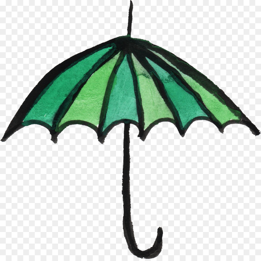 900x900 Umbrella Watercolor Painting Clip Art - Watercolor Umbrella