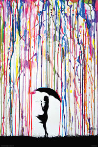 200x300 Dandelion - Watercolor Umbrella