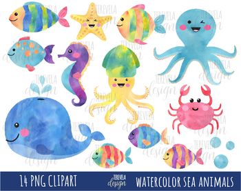 Watercolor Under The Sea