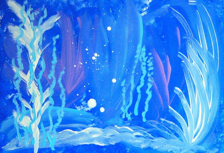 900x614 Under The Sea Painting By Helene Henderson - Watercolor Under The Sea