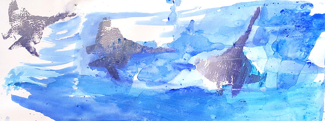 1100x411 Under The Sea Printing - Watercolor Under The Sea