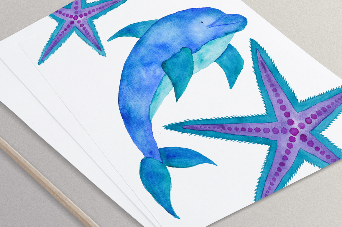 1160x772 Under The Sea Watercolor Collection By Tanya Kart - Watercolor Under The Sea