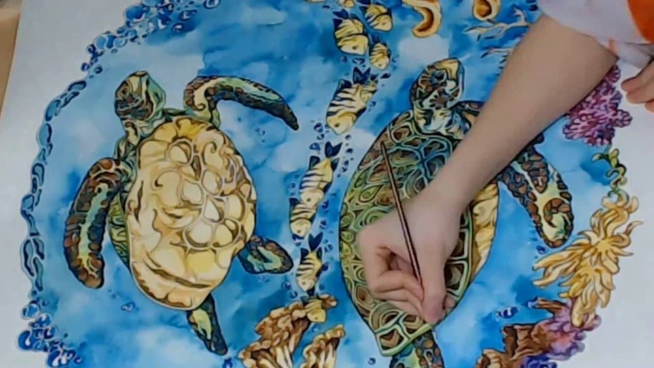 1280x720 Watercolor Painting - Watercolor Under The Sea