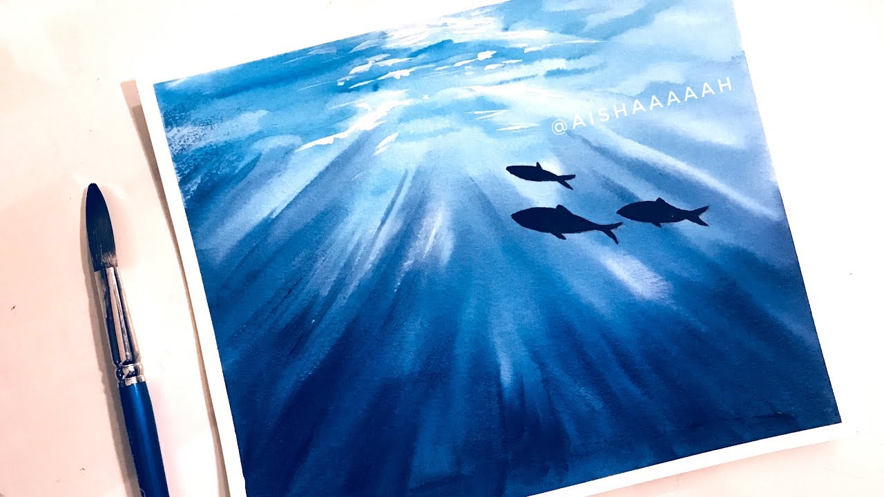 1280x720 Watercolor Painting Tutorial Under The Sea - Watercolor Under The Sea