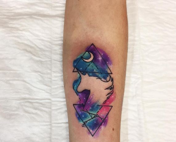 571x461 50 Really Cute Unicorn Tattoos Designs And Ideas (2018 - Watercolor Unicorn Tattoo