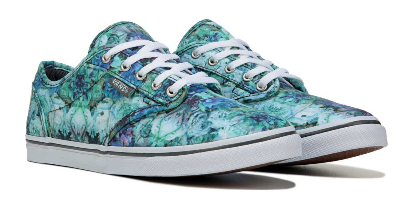 1320x670 Vans Atwood Low Skate Shoe Watercolor Blue Flor - Watercolor Vans