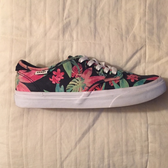 580x580 Vans Shoes Hawaiian Floral Watercolor Poshmark - Watercolor Vans