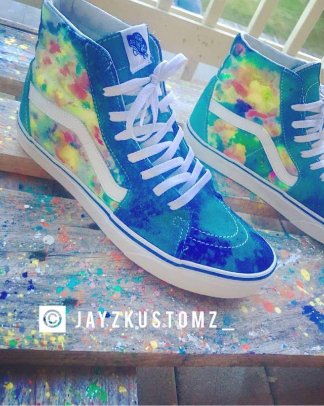 640x801 Watercolor Vans Kixify Marketplace - Watercolor Vans