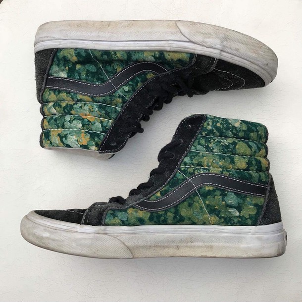610x610 Shoes, Vans, Green, Watercolor, Watercolor Vans - Watercolor Vans