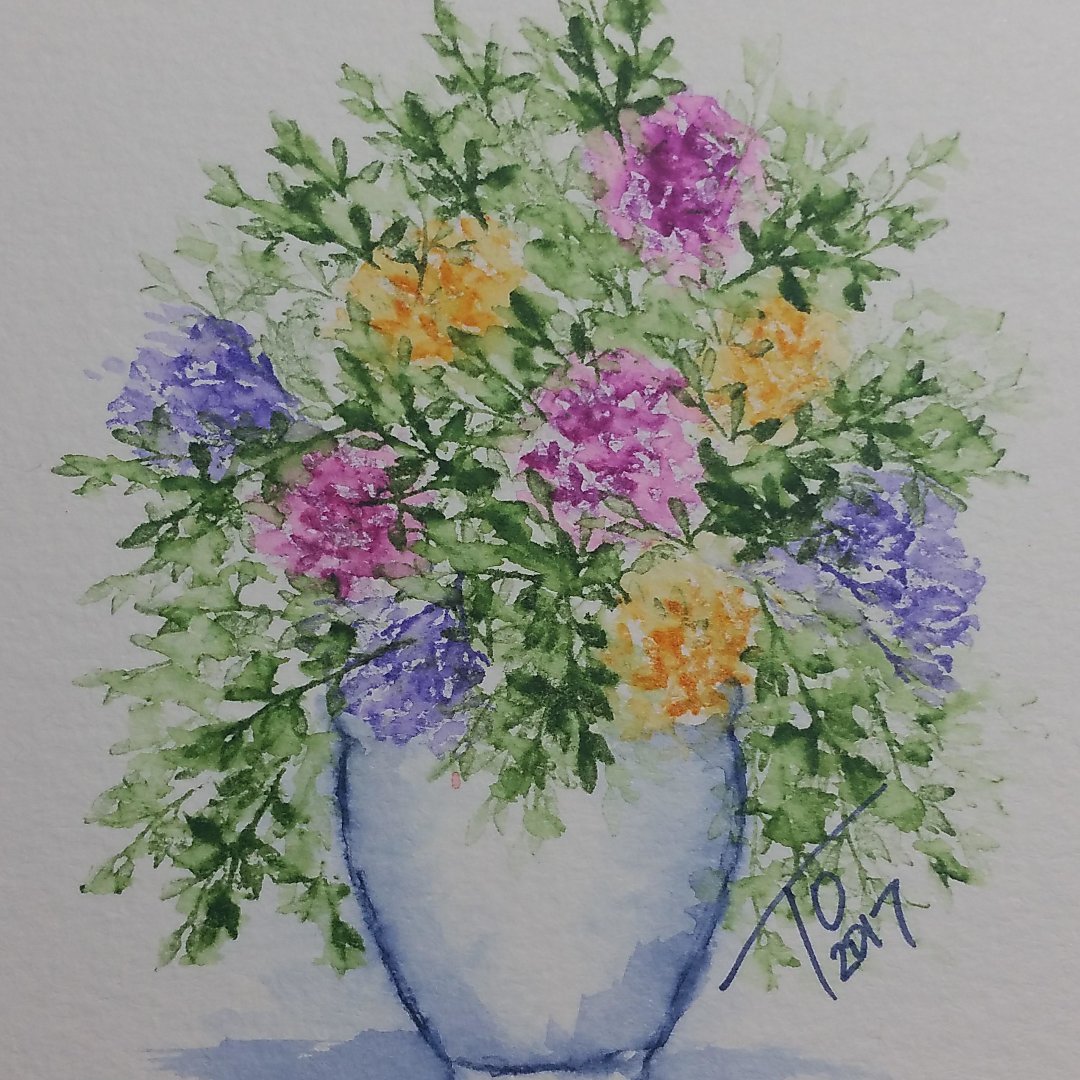 Watercolor Vase