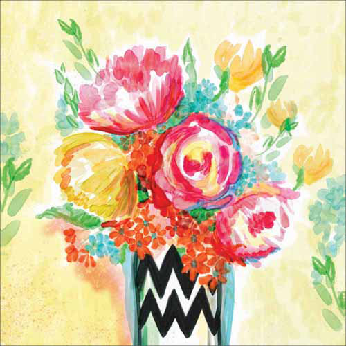 500x500 Watercolor Cute Whimsical Flower Vase Floral Contemporary Modern - Watercolor Vase