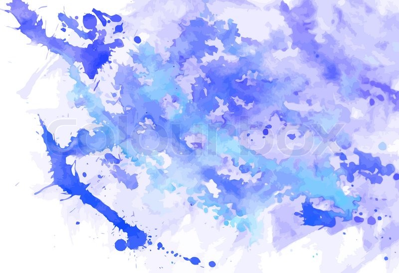 800x549 Abstract Blue Watercolor Stock Vector Colourbox - Watercolor Vector