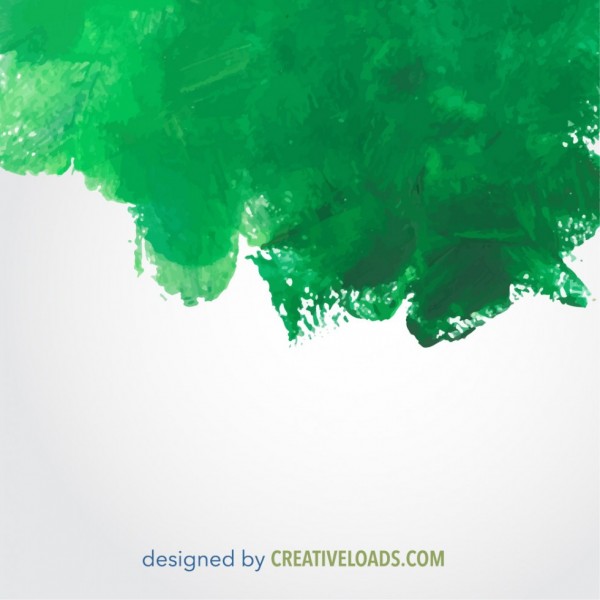 600x600 Free Vector Green Watercolor Painted Texture - Watercolor Vector Art