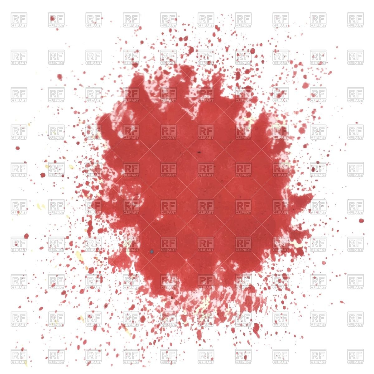 1200x1200 Red Watercolor Blot On White Background Vector Image Vector - Watercolor Vector Art