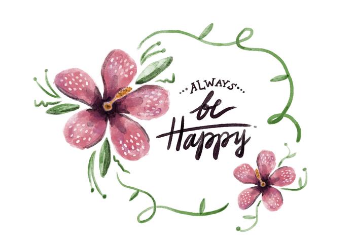 700x490 Flowers Watercolor Vector - Watercolor Vector Art