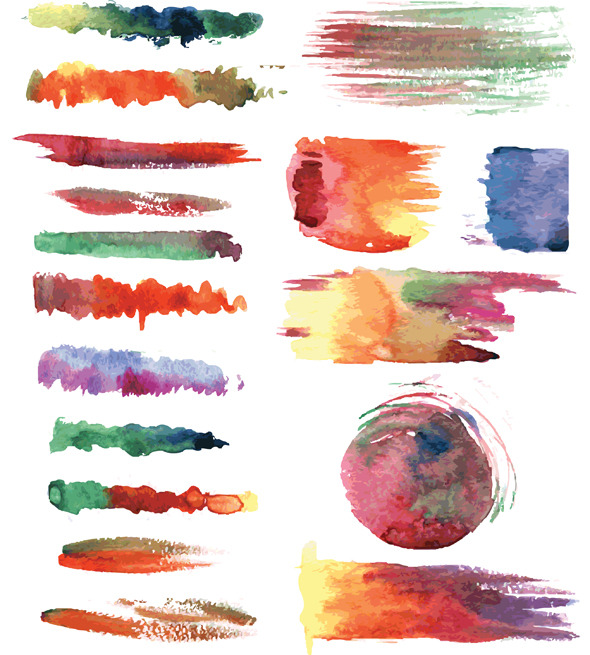 590x655 Set Of Vector Watercolor Brushes By Wikki33 Graphicriver - Watercolor Vector Brushes