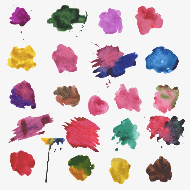 650x650 Watercolor Brush Strokes, Watercolor Vector, Brush Vector - Watercolor Vector Brushes