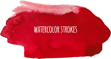 448x240 Watercolor Brush Strokes Free Vector Download (1,676 Free Vector - Watercolor Vector Brushes