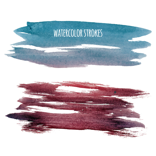 500x500 Watercolor Strokes Vector Brushes Set 10 Free Download - Watercolor Vector Brushes