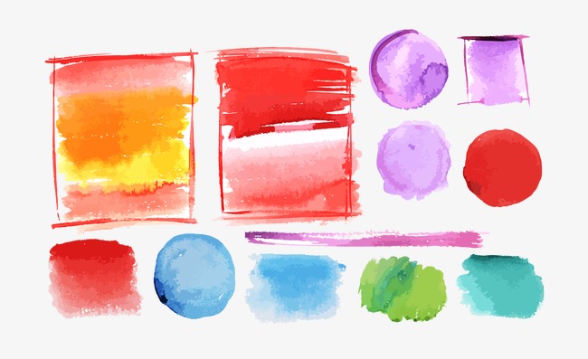 650x397 Fashion Watercolor Painting Brushes Vector Material, Fashion - Watercolor Vector Brushes