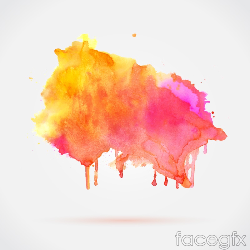 800x800 Colorful Watercolor Ink Vector Over Millions Vectors, Stock - Watercolor Vector Free Download