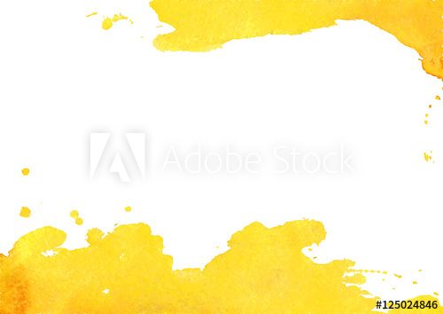 500x354 Background With Yellow Watercolor Spot. Vector Illustrator - Watercolor Vector Illustrator