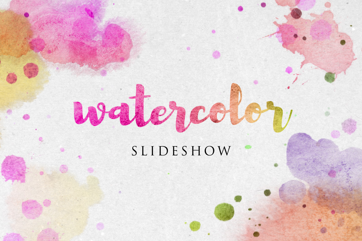 1160x772 Watercolor Slideshow After Effects Template - Watercolor Video