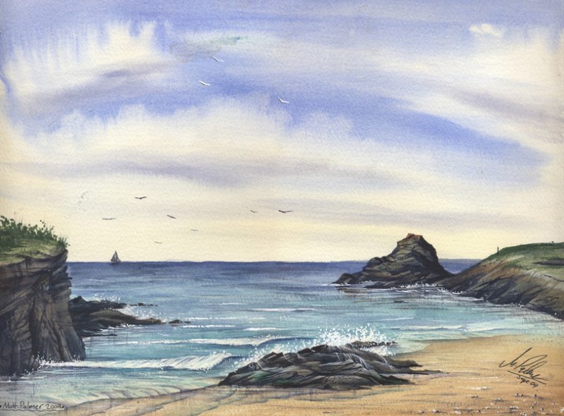 800x590 Watercolour Tutorial Painting A Cornish Seascape - Watercolor Video