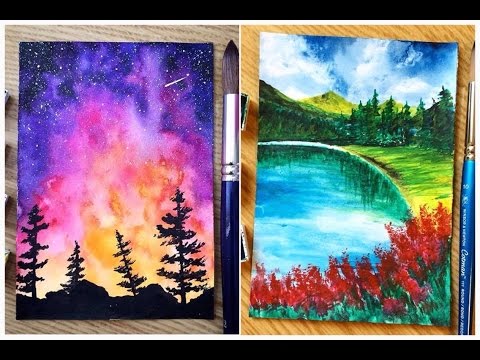 480x360 Amazing Watercolor Painting Compilation December - Watercolor Video