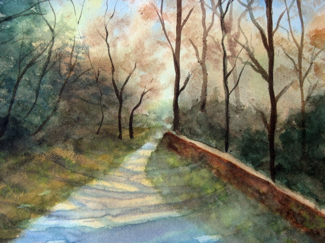 640x480 Art. Watercolor Beauty On Canvas - Watercolor Video