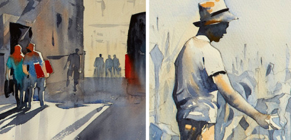 600x289 Capturing Light In Watercolor Figure Painting Watercolor - Watercolor Video